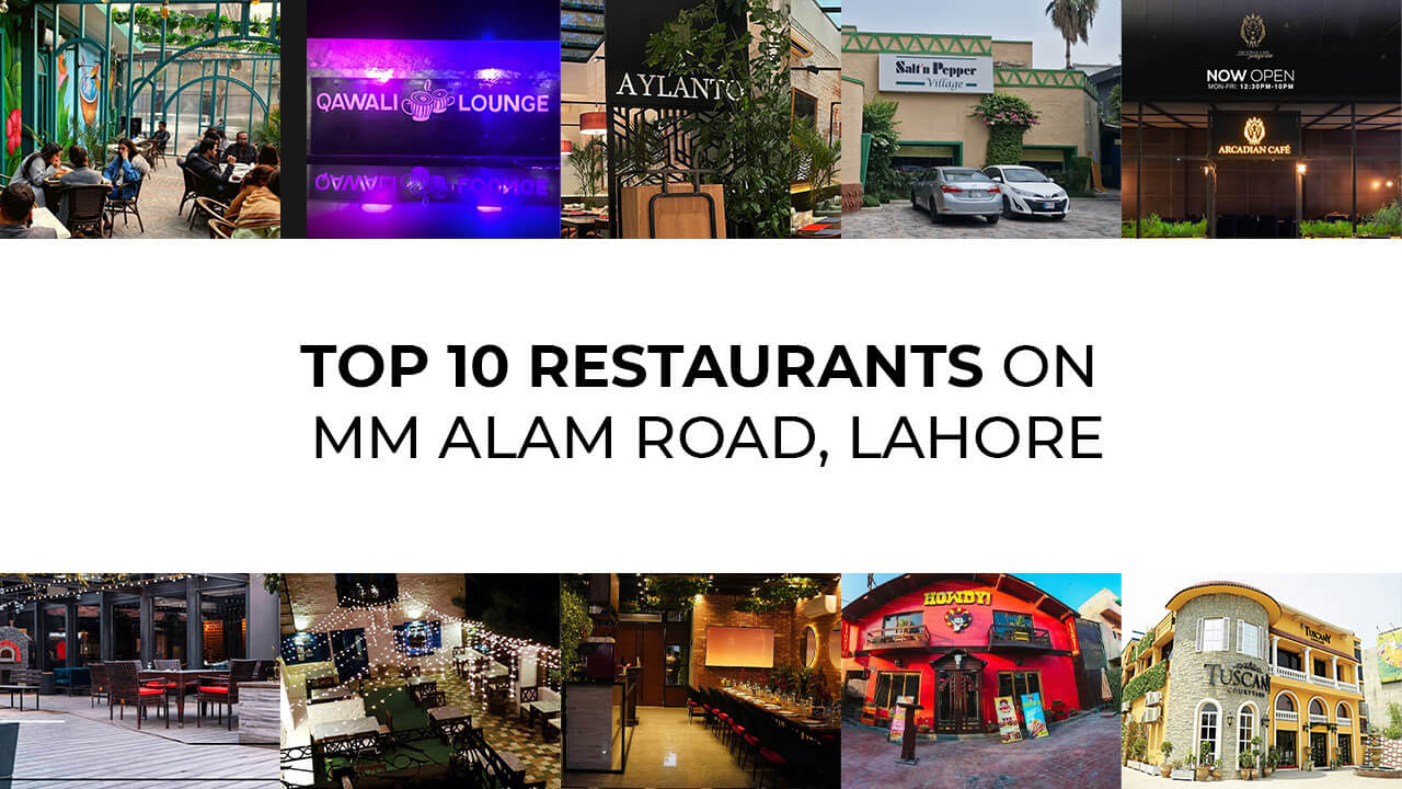 Top restaurants on MM Alam Road